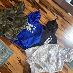 Under Armour youth hooded sweatshirts